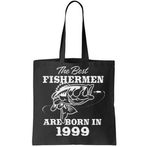 24 Year Old Fisherman Fishing 1999 24th Birthday Tote Bag