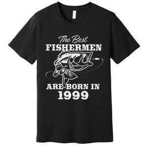 24 Year Old Fisherman Fishing 1999 24th Birthday Premium T-Shirt