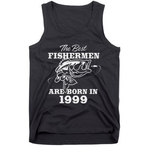 24 Year Old Fisherman Fishing 1999 24th Birthday Tank Top