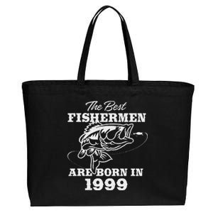 24 Year Old Fisherman Fishing 1999 24th Birthday Cotton Canvas Jumbo Tote