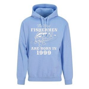 24 Year Old Fisherman Fishing 1999 24th Birthday Unisex Surf Hoodie