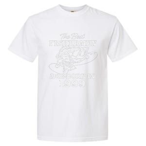 24 Year Old Fisherman Fishing 1999 24th Birthday Garment-Dyed Heavyweight T-Shirt