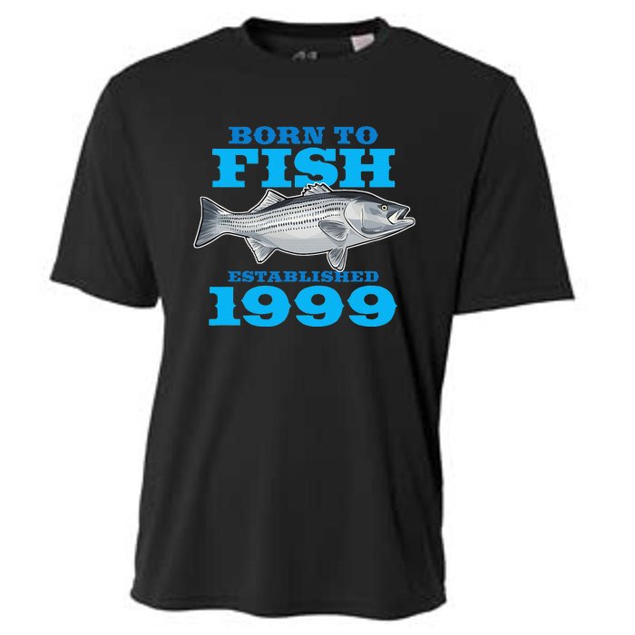 24 Year Old Fishing Fisherman 1999 24th Birthday Gift Cooling Performance Crew T-Shirt