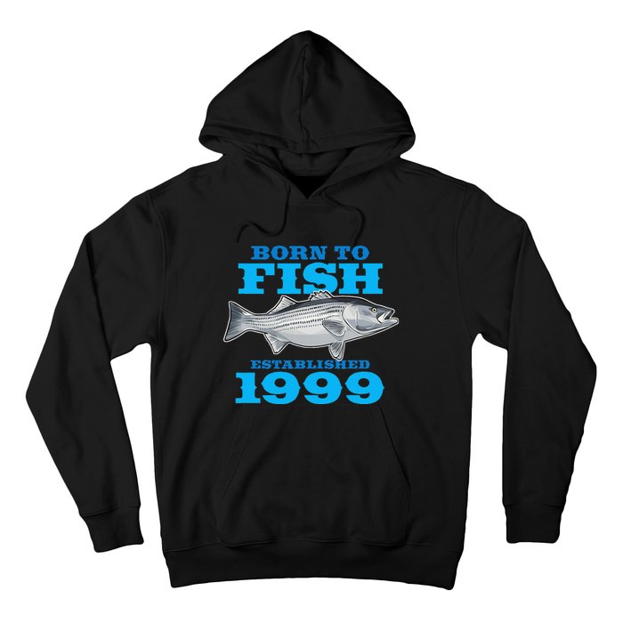 24 Year Old Fishing Fisherman 1999 24th Birthday Gift Hoodie