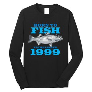 24 Year Old Fishing Fisherman 1999 24th Birthday Gift Long Sleeve Shirt