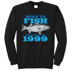 24 Year Old Fishing Fisherman 1999 24th Birthday Gift Sweatshirt