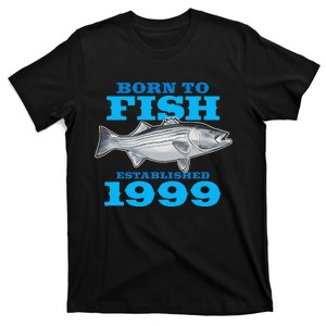 24 Year Old Fishing Fisherman 1999 24th Birthday Gift T-Shirt