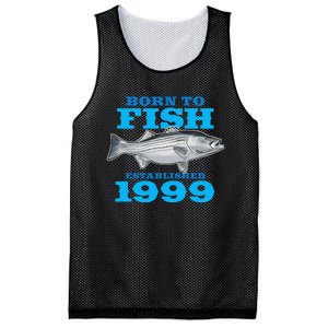 24 Year Old Fishing Fisherman 1999 24th Birthday Gift Mesh Reversible Basketball Jersey Tank