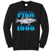 24 Year Old Fishing Fisherman 1999 24th Birthday Gift Tall Sweatshirt