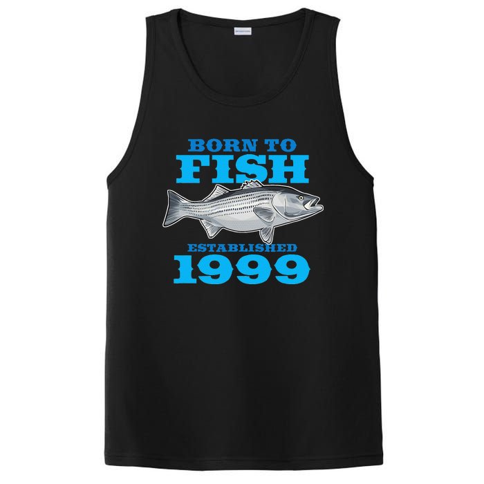 24 Year Old Fishing Fisherman 1999 24th Birthday Gift PosiCharge Competitor Tank