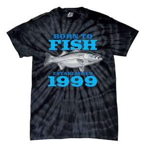 24 Year Old Fishing Fisherman 1999 24th Birthday Gift Tie-Dye T-Shirt