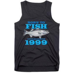 24 Year Old Fishing Fisherman 1999 24th Birthday Gift Tank Top