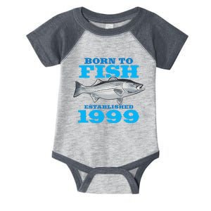 24 Year Old Fishing Fisherman 1999 24th Birthday Gift Infant Baby Jersey Bodysuit