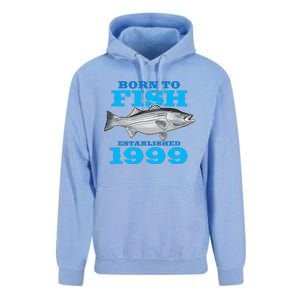 24 Year Old Fishing Fisherman 1999 24th Birthday Gift Unisex Surf Hoodie