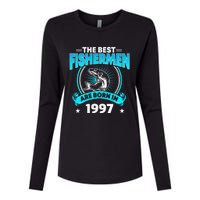 24 Year Old Vintage 1997 Fishing Fisherman 24th Birthday Womens Cotton Relaxed Long Sleeve T-Shirt