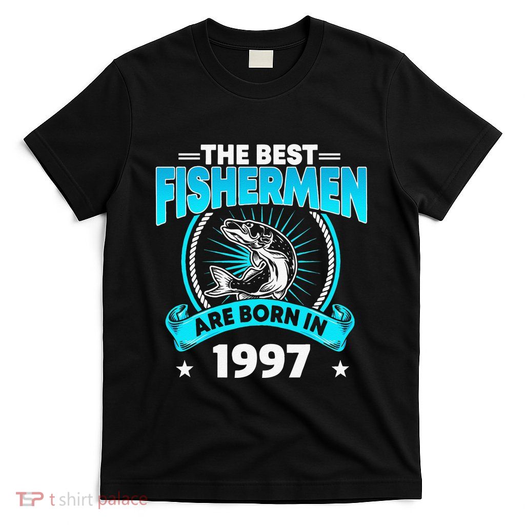 24 Year Old Vintage 1997 Fishing Fisherman 24th Birthday T-Shirt
