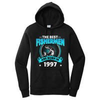 24 Year Old Vintage 1997 Fishing Fisherman 24th Birthday Women's Pullover Hoodie