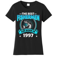 24 Year Old Vintage 1997 Fishing Fisherman 24th Birthday Women's T-Shirt