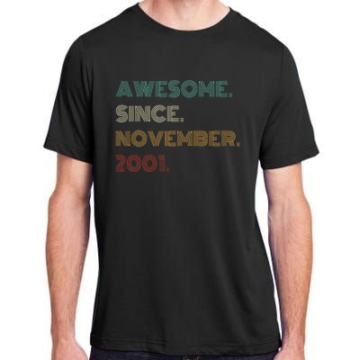 22 Years Old Awesome Since November 2001 22Nd Birthday Adult ChromaSoft Performance T-Shirt