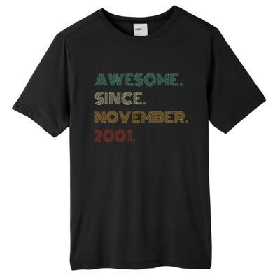 22 Years Old Awesome Since November 2001 22Nd Birthday Tall Fusion ChromaSoft Performance T-Shirt