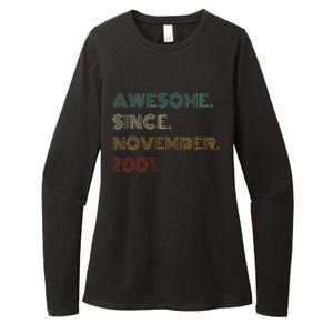 22 Years Old Awesome Since November 2001 22Nd Birthday Womens CVC Long Sleeve Shirt