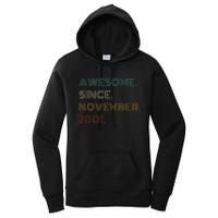 22 Years Old Awesome Since November 2001 22Nd Birthday Women's Pullover Hoodie