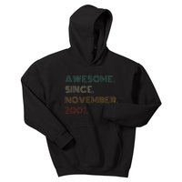 22 Years Old Awesome Since November 2001 22Nd Birthday Kids Hoodie