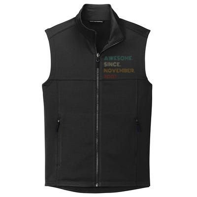 22 Years Old Awesome Since November 2001 22Nd Birthday Collective Smooth Fleece Vest