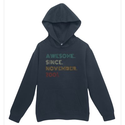 22 Years Old Awesome Since November 2001 22Nd Birthday Urban Pullover Hoodie