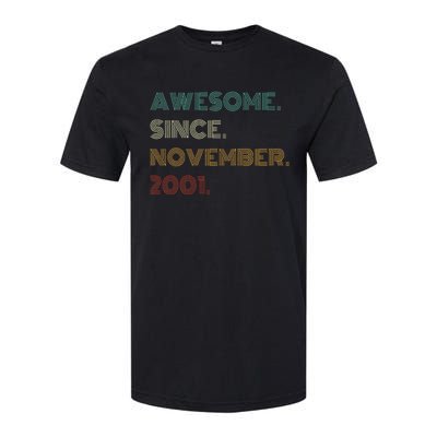 22 Years Old Awesome Since November 2001 22Nd Birthday Softstyle CVC T-Shirt