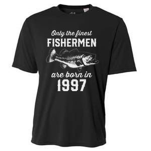 26 Year Old Fisherman Fishing 1997 26th Birthday Cute Cooling Performance Crew T-Shirt