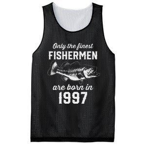 26 Year Old Fisherman Fishing 1997 26th Birthday Cute Mesh Reversible Basketball Jersey Tank