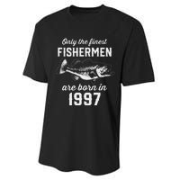 26 Year Old Fisherman Fishing 1997 26th Birthday Cute Performance Sprint T-Shirt