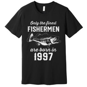 26 Year Old Fisherman Fishing 1997 26th Birthday Cute Premium T-Shirt