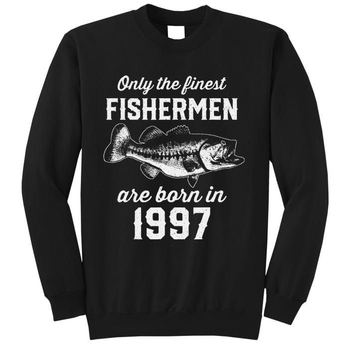 26 Year Old Fisherman Fishing 1997 26th Birthday Cute Tall Sweatshirt