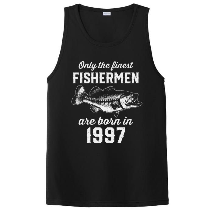 26 Year Old Fisherman Fishing 1997 26th Birthday Cute PosiCharge Competitor Tank