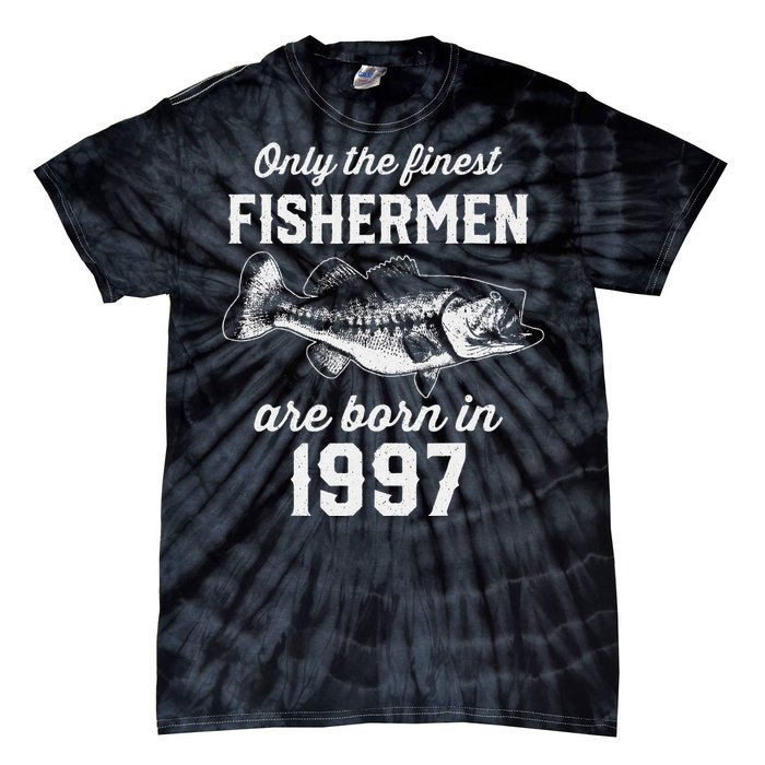 26 Year Old Fisherman Fishing 1997 26th Birthday Cute Tie-Dye T-Shirt