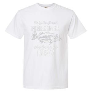 26 Year Old Fisherman Fishing 1997 26th Birthday Cute Garment-Dyed Heavyweight T-Shirt