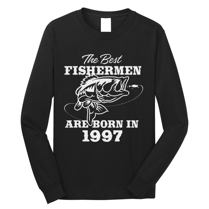 26 Year Old Fisherman Fishing 1997 26th Birthday Long Sleeve Shirt