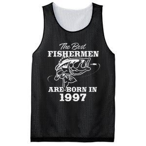 26 Year Old Fisherman Fishing 1997 26th Birthday Mesh Reversible Basketball Jersey Tank