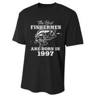 26 Year Old Fisherman Fishing 1997 26th Birthday Performance Sprint T-Shirt