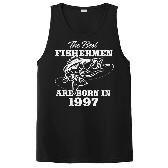 26 Year Old Fisherman Fishing 1997 26th Birthday PosiCharge Competitor Tank