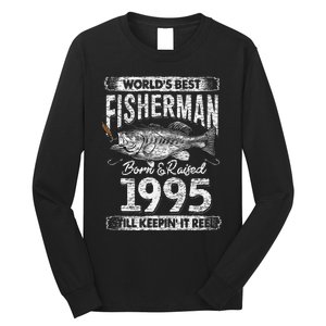 26 Years Old Fisherman Born In 1995 Fisherman 26th Birthday Long Sleeve Shirt