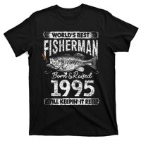 26 Years Old Fisherman Born In 1995 Fisherman 26th Birthday T-Shirt