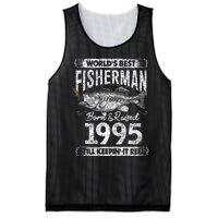 26 Years Old Fisherman Born In 1995 Fisherman 26th Birthday Mesh Reversible Basketball Jersey Tank