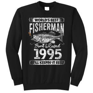 26 Years Old Fisherman Born In 1995 Fisherman 26th Birthday Tall Sweatshirt