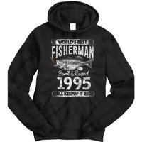 26 Years Old Fisherman Born In 1995 Fisherman 26th Birthday Tie Dye Hoodie