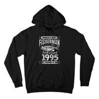 26 Years Old Fisherman Born In 1995 Fisherman 26th Birthday Tall Hoodie