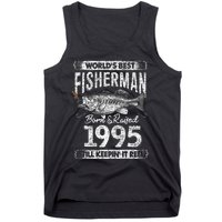 26 Years Old Fisherman Born In 1995 Fisherman 26th Birthday Tank Top