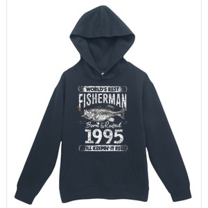 26 Years Old Fisherman Born In 1995 Fisherman 26th Birthday Urban Pullover Hoodie